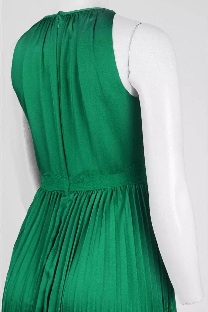 Adrianna Papell - AP1E201701 High Halter Keyhole Cutout Accordion Gown 6 Adrianna Papell - AP1E201701 High Halter Keyhole Cutout Accordion Gown - Image 6