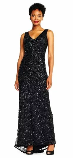 Adrianna Papell - AP1E201867 Sequin Embellished Evening Gown