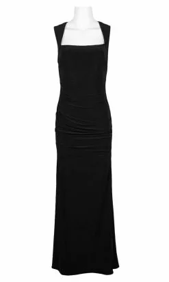 Adrianna Papell - AP1E202255 Sleeveless Square Neckline Sheath Dress -Deals Adrianna Papell Store adrianna papell ap1e202255 sleeveless square neckline sheath dress evening dresses 2 black 28119619600467