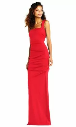 Adrianna Papell - AP1E202255 Sleeveless Square Neckline Sheath Dress