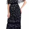 Adrianna Papell - AP1E202574 V-Neck Cold Shoulder Evening Dress
