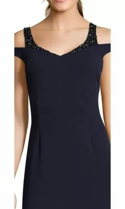 Adrianna Papell - AP1E202959 V-Neck Fitted Trumpet High Low Dress -Deals Adrianna Papell Store adrianna papell ap1e202959 v neck fitted trumpet high low dress special occasion dress 28754012995667