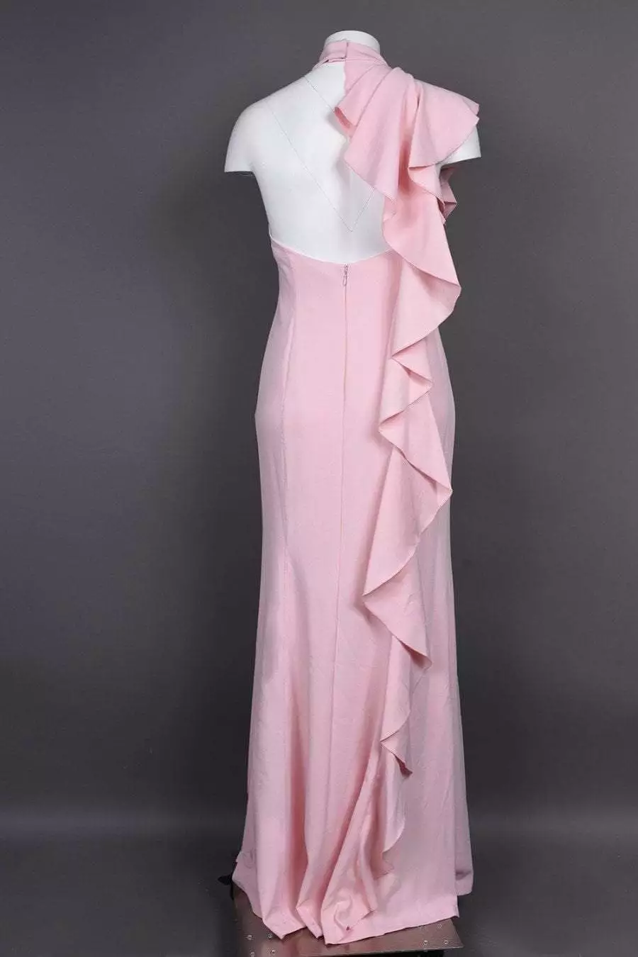 Adrianna Papell - AP1E203268 Ruffled High Neck Trumpet Dress 5 Adrianna Papell - AP1E203268 Ruffled High Neck Trumpet Dress - Image 5