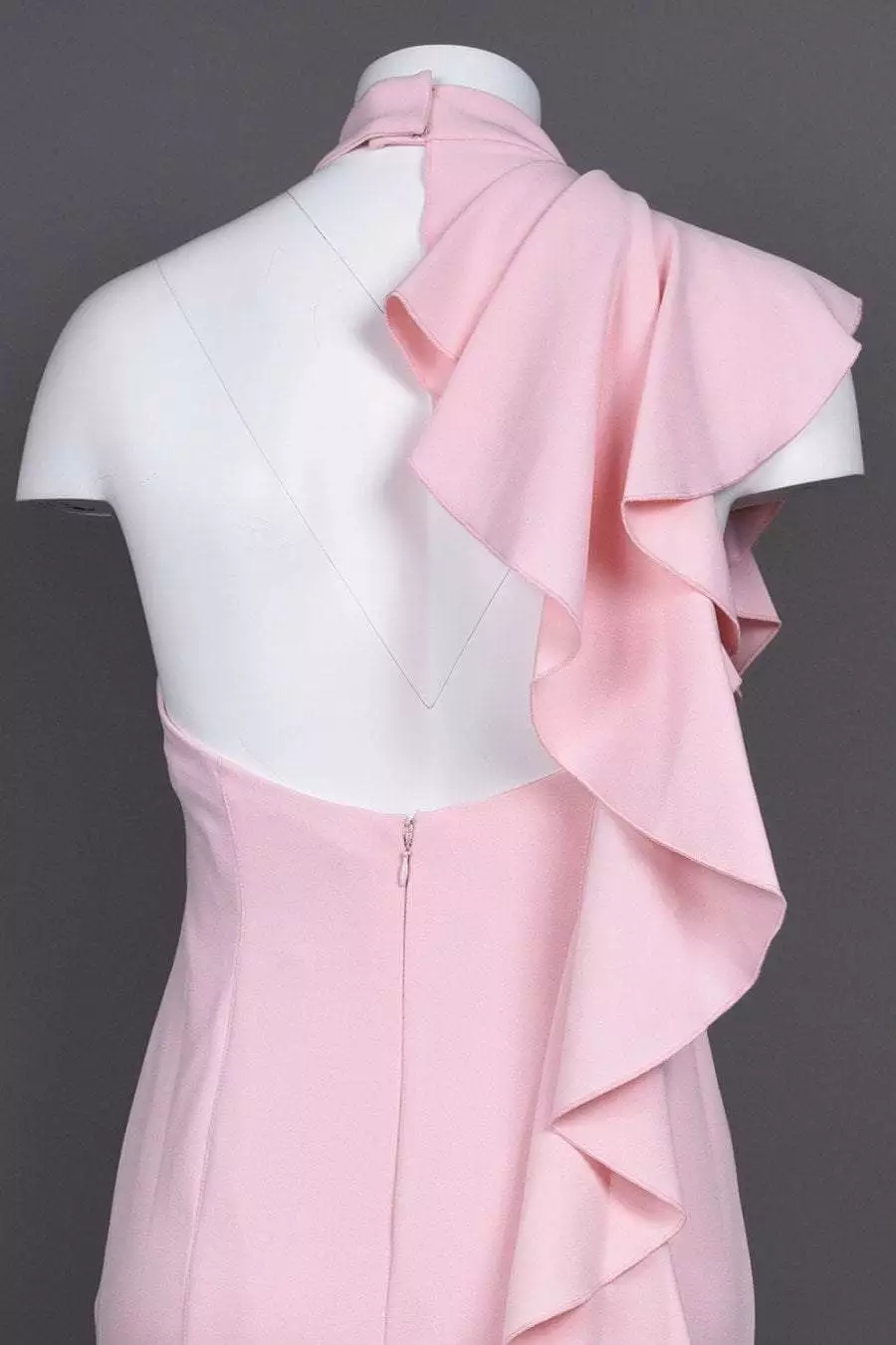 Adrianna Papell - AP1E203268 Ruffled High Neck Trumpet Dress 6 Adrianna Papell - AP1E203268 Ruffled High Neck Trumpet Dress - Image 6