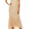 Adrianna Papell - AP1E203392 Lace V-Neck Dress