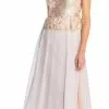 Adrianna Papell - AP1E203408 Embroidered And Sequined Chiffon Dress