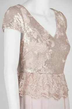 Adrianna Papell - AP1E203408 Embroidered And Sequined Chiffon Dress -Deals Adrianna Papell Store adrianna papell ap1e203408 embroidered and sequined chiffon dress mother of the bride dresses 5625353044025