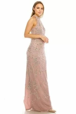 Adrianna Papell AP1E204944 - Halter Neck Evening Gown -Deals Adrianna Papell Store adrianna papell ap1e204944 halter neck evening gown special occasion dress 29971675447379