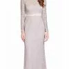 Adrianna Papell - AP1E205128 Lace Long Sleeve Fitted Dress