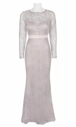 Adrianna Papell - AP1E205128 Lace Long Sleeve Fitted Dress -Deals Adrianna Papell Store adrianna papell ap1e205128 lace long sleeve fitted dress mother of the bride dresses 28119791108179