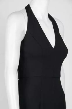 Adrianna Papell - AP1E205170 Sleeveless Halter V-neck Jumpsuit -Deals Adrianna Papell Store adrianna papell ap1e205170 sleeveless halter v neck jumpsuit special occasion dress 28000817315923
