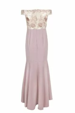 Adrianna Papell - AP1E205308 Embroidered Off-Shoulder Trumpet Dress -Deals Adrianna Papell Store adrianna papell ap1e205308 embroidered off shoulder trumpet dress mother of the bride dresses 12165128585299