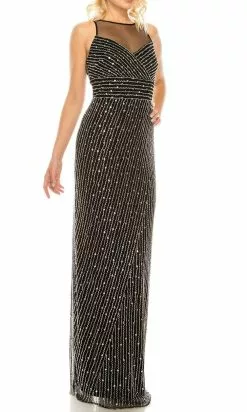 Adrianna Papell - AP1E205824 Illusion Bateau Fitted Evening Dress -Deals Adrianna Papell Store adrianna papell ap1e205824 illusion bateau fitted evening dress evening dresses 28655298642003