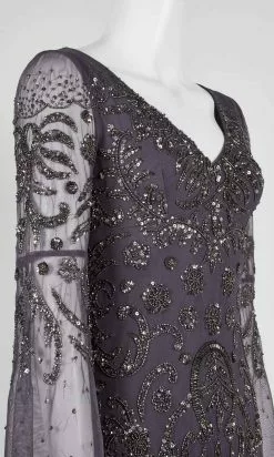 Adrianna Papell - AP1E206204 Embellished V Neck Long Sheath Dress 11 Adrianna Papell - AP1E206204 Embellished V Neck Long Sheath Dress -Deals Adrianna Papell Store adrianna papell ap1e206204 embellished v neck long sheath dress mother of the bride dresses 14846608277587