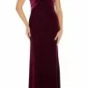 Adrianna Papell AP1E206226 - Velvet Sheath Evening Gown