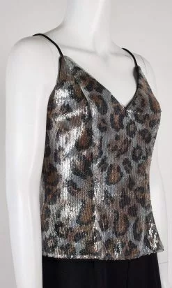 Adrianna Papell - AP1E206282 Sequined Animal Print Top Jumpsuit 7 Adrianna Papell - AP1E206282 Sequined Animal Print Top Jumpsuit -Deals Adrianna Papell Store adrianna papell ap1e206282 sequined animal print top jumpsuit evening dresses 14846167777363
