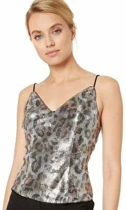 Adrianna Papell - AP1E206282 Sequined Animal Print Top Jumpsuit 6 Adrianna Papell - AP1E206282 Sequined Animal Print Top Jumpsuit -Deals Adrianna Papell Store adrianna papell ap1e206282 sequined animal print top jumpsuit evening dresses 14846167810131