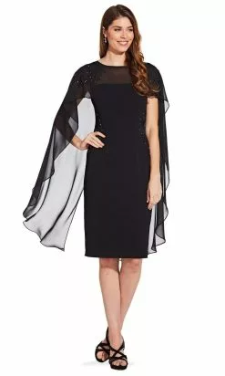 Adrianna Papell - AP1E206417 Knee Length Beaded Soutache Dress