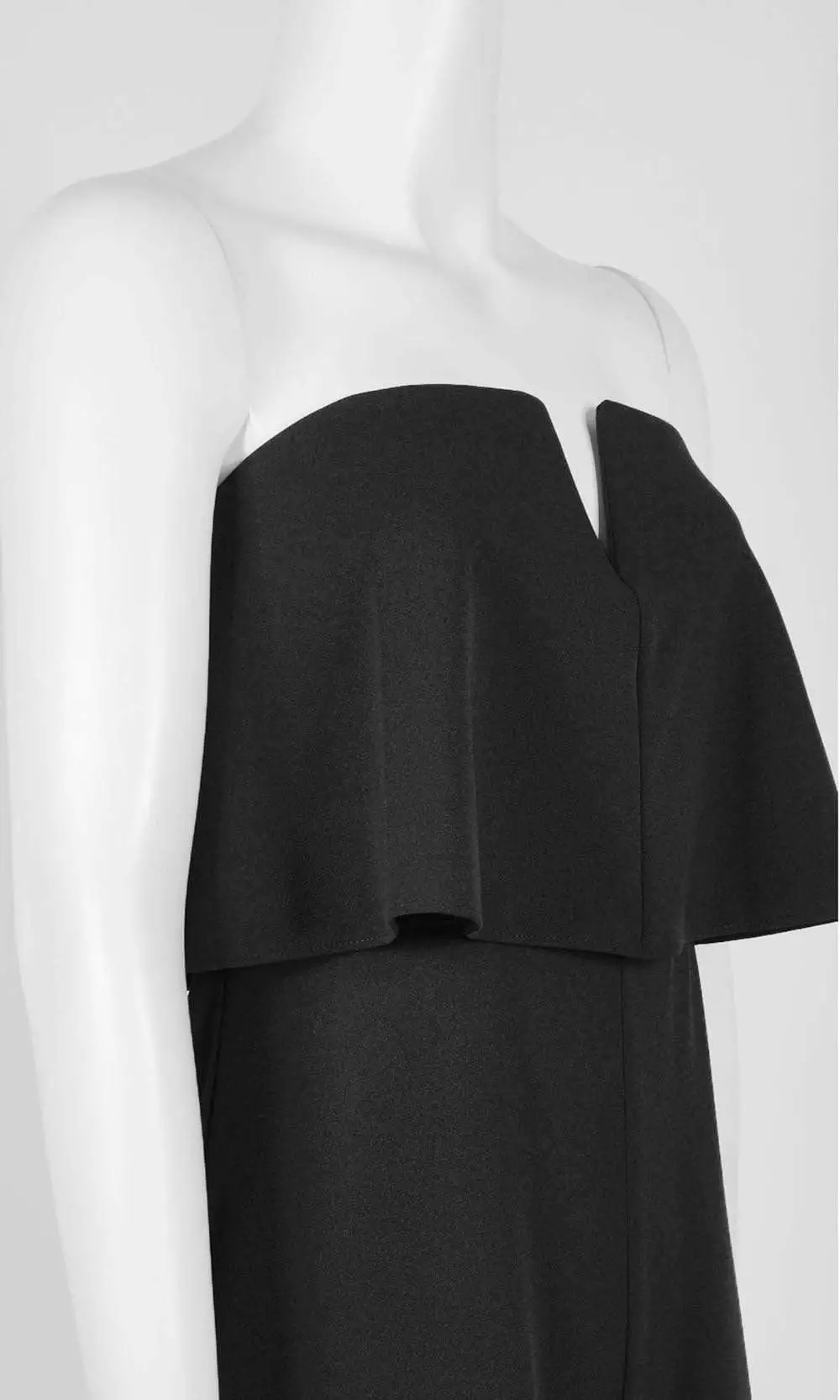 Adrianna Papell - AP1E206916 Strapless Flounce Bodice Crepe Jumpsuit 4 Adrianna Papell - AP1E206916 Strapless Flounce Bodice Crepe Jumpsuit - Image 4