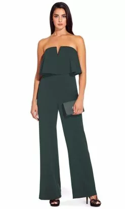 Adrianna Papell - AP1E206916 Strapless Flounce Bodice Crepe Jumpsuit 14 Adrianna Papell - AP1E206916 Strapless Flounce Bodice Crepe Jumpsuit -Deals Adrianna Papell Store adrianna papell ap1e206916 strapless flounce bodice crepe jumpsuit special occasion dress 14840078237779
