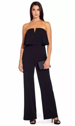 Adrianna Papell - AP1E206916 Strapless Flounce Bodice Crepe Jumpsuit 10 Adrianna Papell - AP1E206916 Strapless Flounce Bodice Crepe Jumpsuit -Deals Adrianna Papell Store adrianna papell ap1e206916 strapless flounce bodice crepe jumpsuit special occasion dress 14840078401619