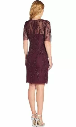 Adrianna Papell AP1E208580 - Short Sleeve Jewel Neck Formal Dress 7 Adrianna Papell AP1E208580 - Short Sleeve Jewel Neck Formal Dress -Deals Adrianna Papell Store adrianna papell ap1e208580 short sleeve jewel neck formal dress cocktail dresses 30104187830355