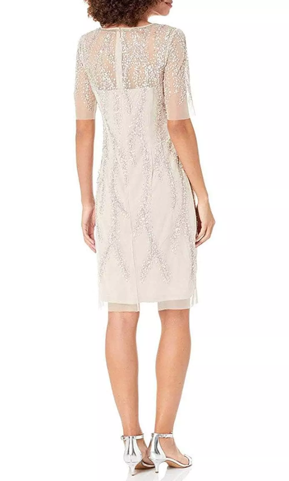 Adrianna Papell AP1E208580 - Short Sleeve Jewel Neck Formal Dress 2 Adrianna Papell AP1E208580 - Short Sleeve Jewel Neck Formal Dress - Image 2