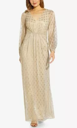 Adrianna Papell AP1E209111 - Formal Glittered Modest Long Gown 5 Adrianna Papell AP1E209111 - Formal Glittered Modest Long Gown -Deals Adrianna Papell Store adrianna papell ap1e209111 formal glittered modest long gown special occasion dress 31711482871891