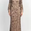 Adrianna Papell AP1E209140 - V Neck Embellished Long Gown
