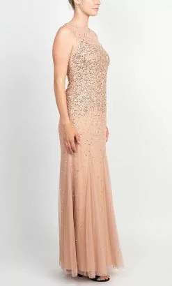 Adrianna Papell AP1E209164 - Illusion Sequined Sleeveless Gown 6 Adrianna Papell AP1E209164 - Illusion Sequined Sleeveless Gown -Deals Adrianna Papell Store adrianna papell ap1e209164 illusion sequined sleeveless gown prom dresses 31711491817555