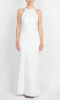 Adrianna Papell AP1E209240 - Halter Trumpet Evening Dress -Deals Adrianna Papell Store adrianna papell ap1e209240 halter trumpet evening dress evening dresses 2 ivory 31652881268819