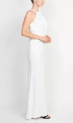 Adrianna Papell AP1E209240 - Halter Trumpet Evening Dress -Deals Adrianna Papell Store adrianna papell ap1e209240 halter trumpet evening dress evening dresses 31652881334355