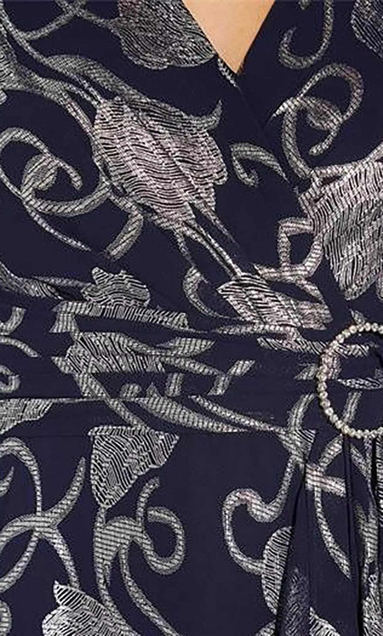 Adrianna Papell AP1E209259 - Flutter Sleeve Embellished A-line Dress 3 Adrianna Papell AP1E209259 - Flutter Sleeve Embellished A-line Dress - Image 3