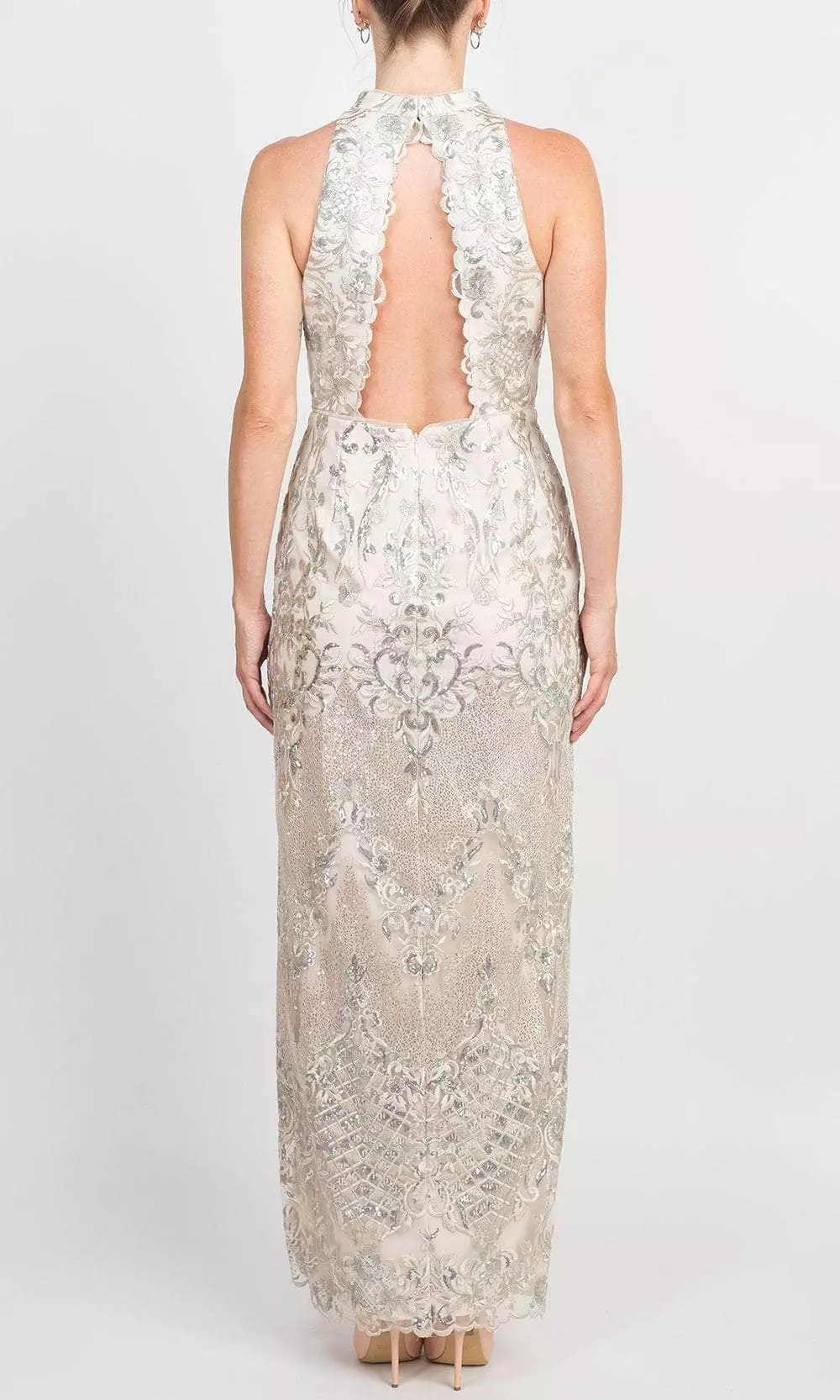 Adrianna Papell AP1E209303 - High Halter Sheath Evening Gown 2 Adrianna Papell AP1E209303 - High Halter Sheath Evening Gown - Image 2