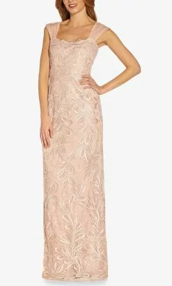 Adrianna Papell AP1E209623 - Sleeveless Straight Across Neck -Deals Adrianna Papell Store adrianna papell ap1e209623 sleeveless straight across neck evening dresses 31710706171987