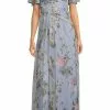 Adrianna Papell AP1E209735 - Short Sleeve V Neck Long Dress