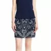 Adrianna Papell - Bateau Neckline Embellished Short Dress AP1E200231