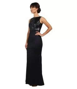 Adrianna Papell - Bateau Neckline Sequined Long Dress AP1E200234 -Deals Adrianna Papell Store adrianna papell bateau neckline sequined long dress ap1e200234 special occasion dress 28966800293971