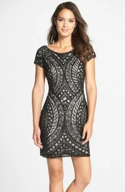 Adrianna Papell - Beaded Sheath Dress 41902260 5 Adrianna Papell - Beaded Sheath Dress 41902260 -Deals Adrianna Papell Store adrianna papell beaded sheath dress 41902260 homecoming dresses 5446464503865
