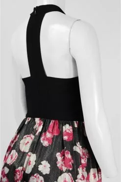 Adrianna Papell - Halter Floral Print Long Dress AP1E200109 -Deals Adrianna Papell Store adrianna papell halter floral print long dress ap1e200109 special occasion dress 5446120734777