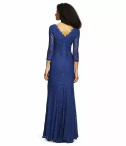 Adrianna Papell - Long Sleeves Lace Long Dress 91879130 -Deals Adrianna Papell Store adrianna papell long sleeves lace long dress 91879130 special occasion dress 5446055067705