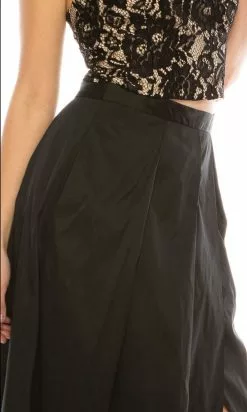 Adrianna Papell - MN2E200991 Two-Piece Halter Dress -Deals Adrianna Papell Store adrianna papell mn2e200991 two piece halter dress evening dresses 14748051472467