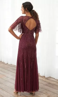 Adrianna Papell Platinum 40395 - Beaded V Neck Dress -Deals Adrianna Papell Store adrianna papell platinum 40395 beaded v neck dress evening dresses 32312282153043