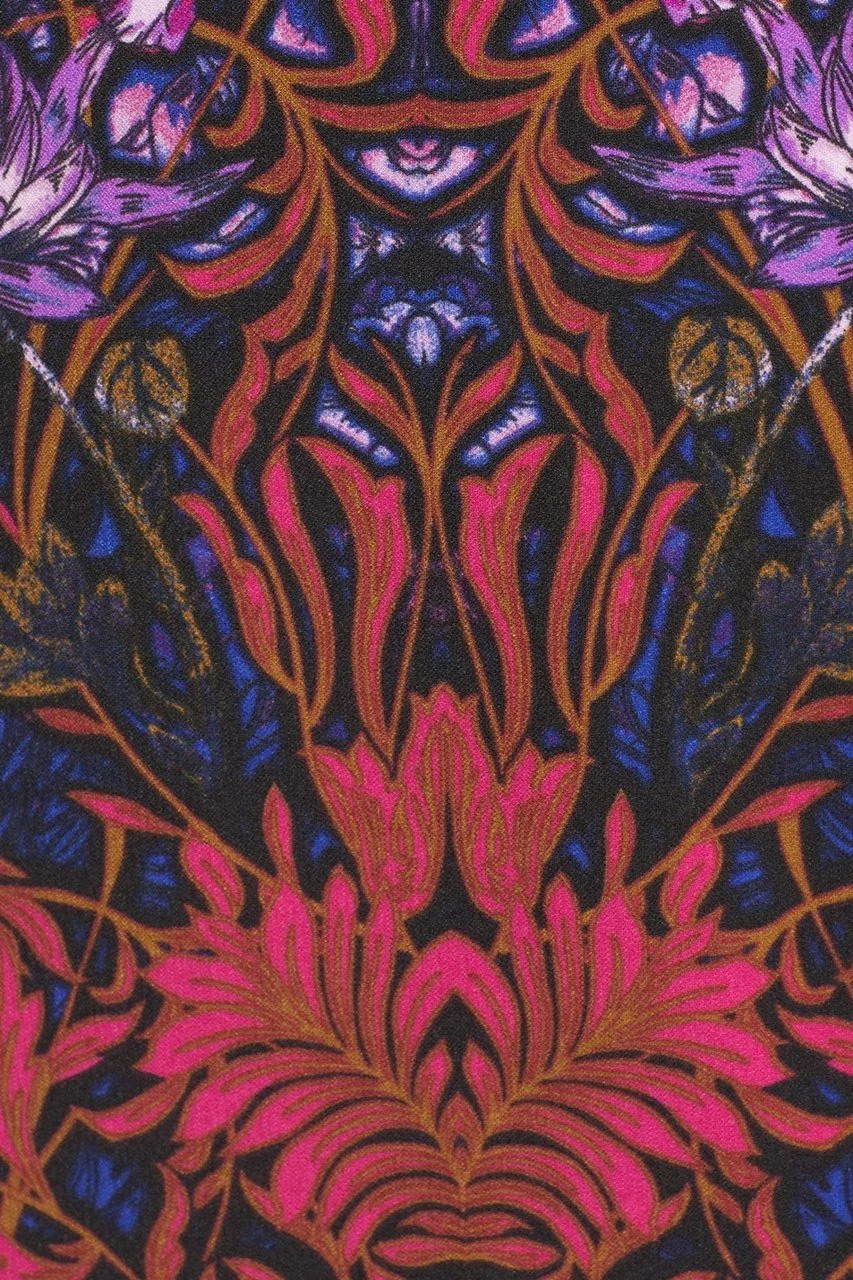 Adrianna Papell - Print Colorblock Short Sheath Dress AP1D100057 3 Adrianna Papell - Print Colorblock Short Sheath Dress AP1D100057 - Image 3