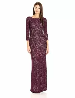 Adrianna Papell - Quarter Sleeve Lace Dress 91880500 -Deals Adrianna Papell Store adrianna papell quarter sleeve lace dress 91880500 special occasion dress 5446023413817