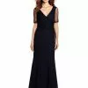 Adrianna Papell - Ruched V-Neck Dress 81870060