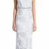 Adrianna Papell - Sequined Bateau Neck Dress 81917490