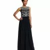 Adrianna Papell - Sequined Bateau Neck Dress 91928840
