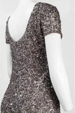 Adrianna Papell - Sequined Mesh Dress 41900220 8 Adrianna Papell - Sequined Mesh Dress 41900220 -Deals Adrianna Papell Store adrianna papell sequined mesh dress 41900220 special occasion dress 5445727584313