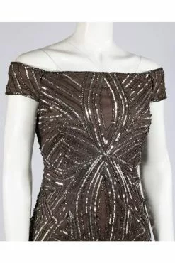 Adrianna Papell - Sequined Off-Shoulder Sheath Dress AP1E201100 - 1 Pc Lead In Size 12 Available 10 Adrianna Papell - Sequined Off-Shoulder Sheath Dress AP1E201100 - 1 Pc Lead In Size 12 Available -Deals Adrianna Papell Store adrianna papell sequined off shoulder sheath dress ap1e201100 1 pc lead in size 14 available ccsale 14 lead 10722337095763